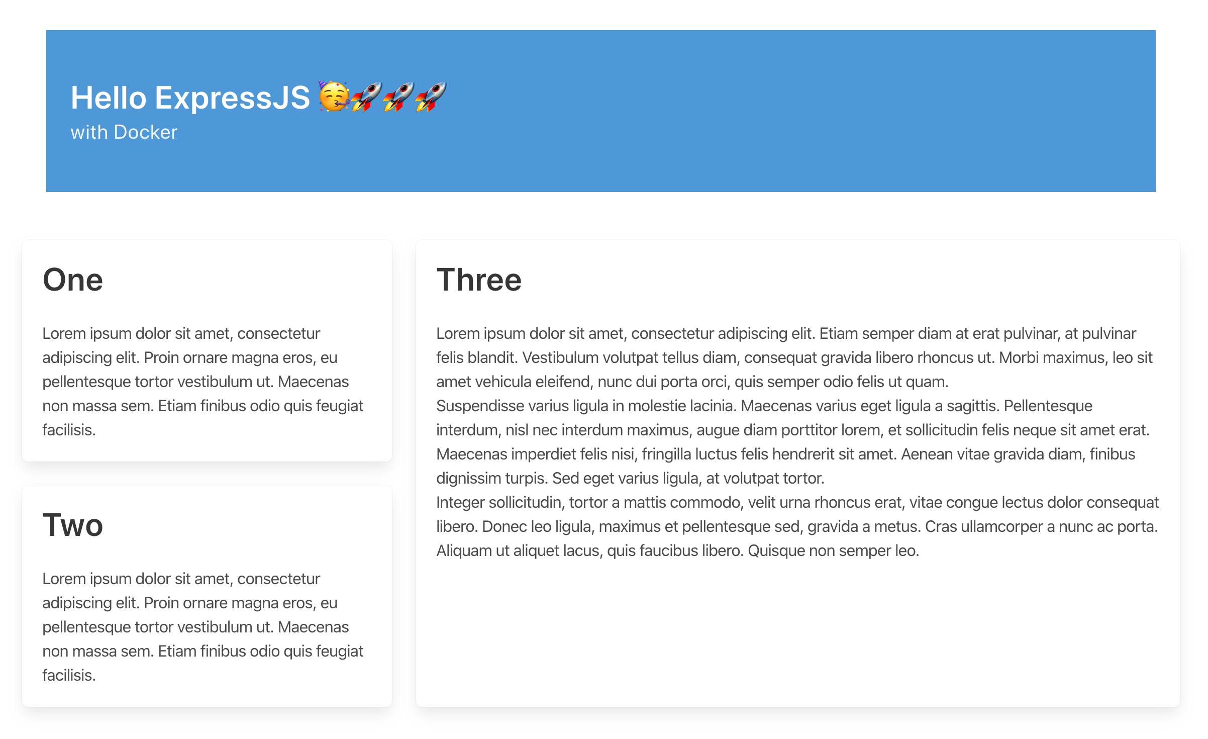 express app on browser express app on browser